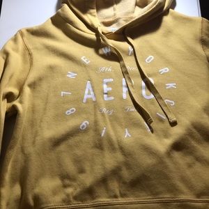 Aeropostale Womens Large Yellow Hoodie. Like New.